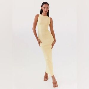 Peppermayo Yellow Knit Dress